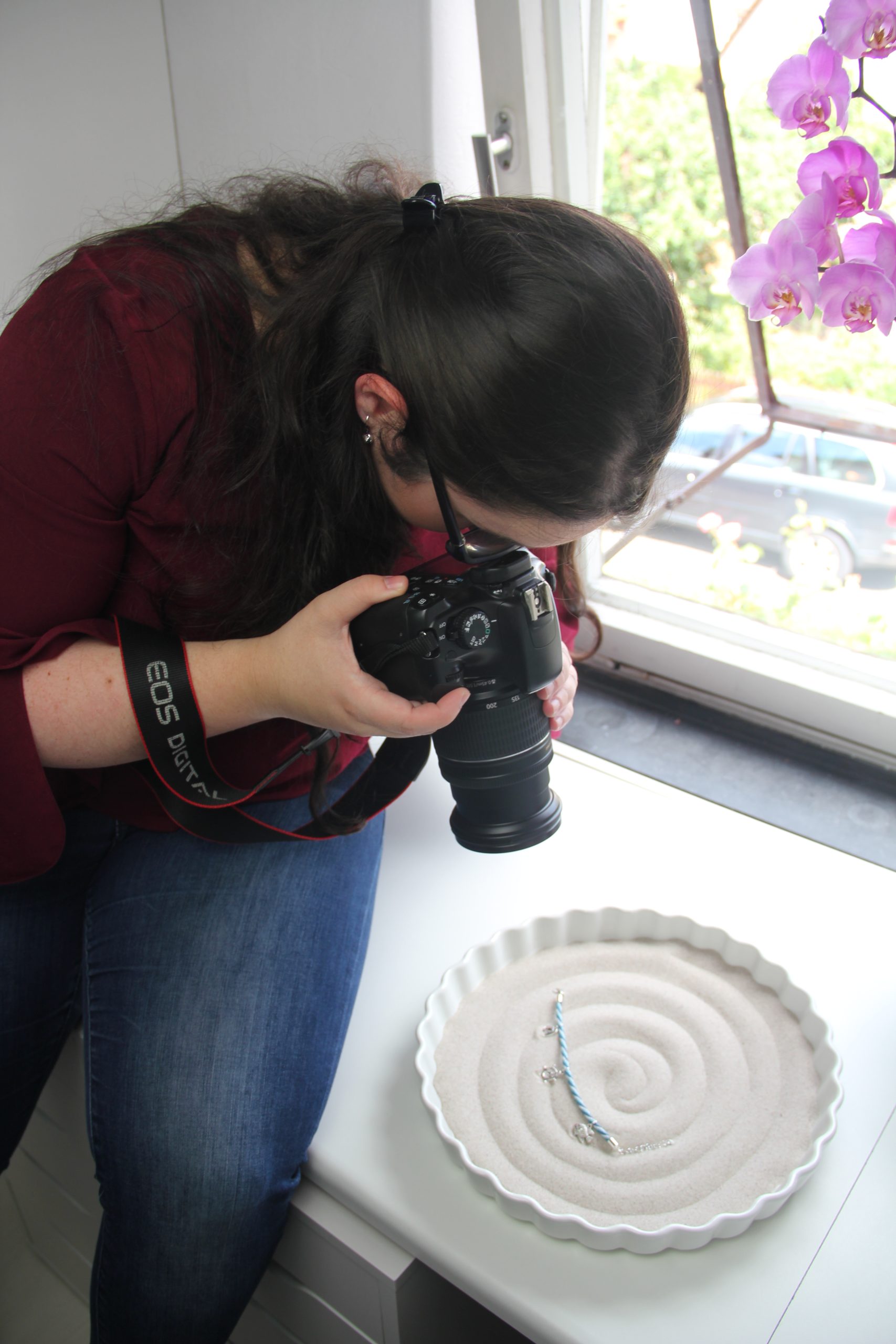 Jana beim fotografieren